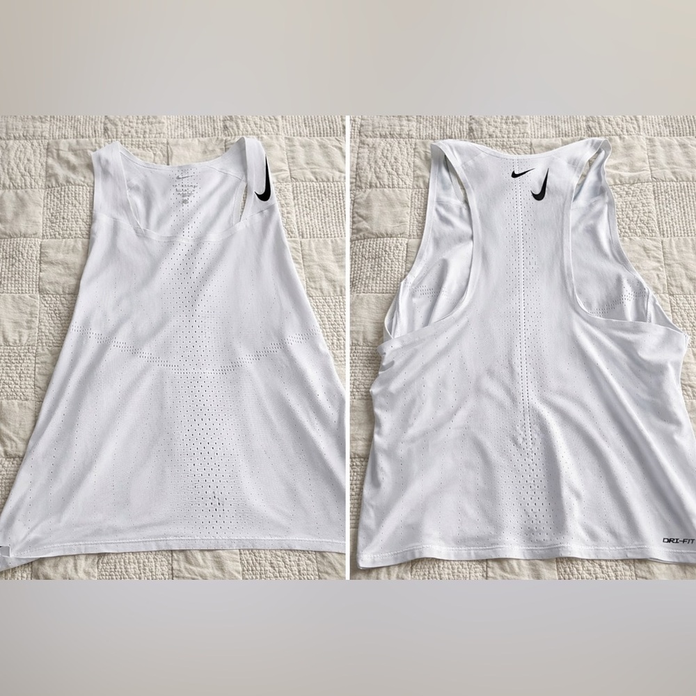 Nike Dri-FIT ADV Racing Singlet – White – Men’s XL (Worn Once)